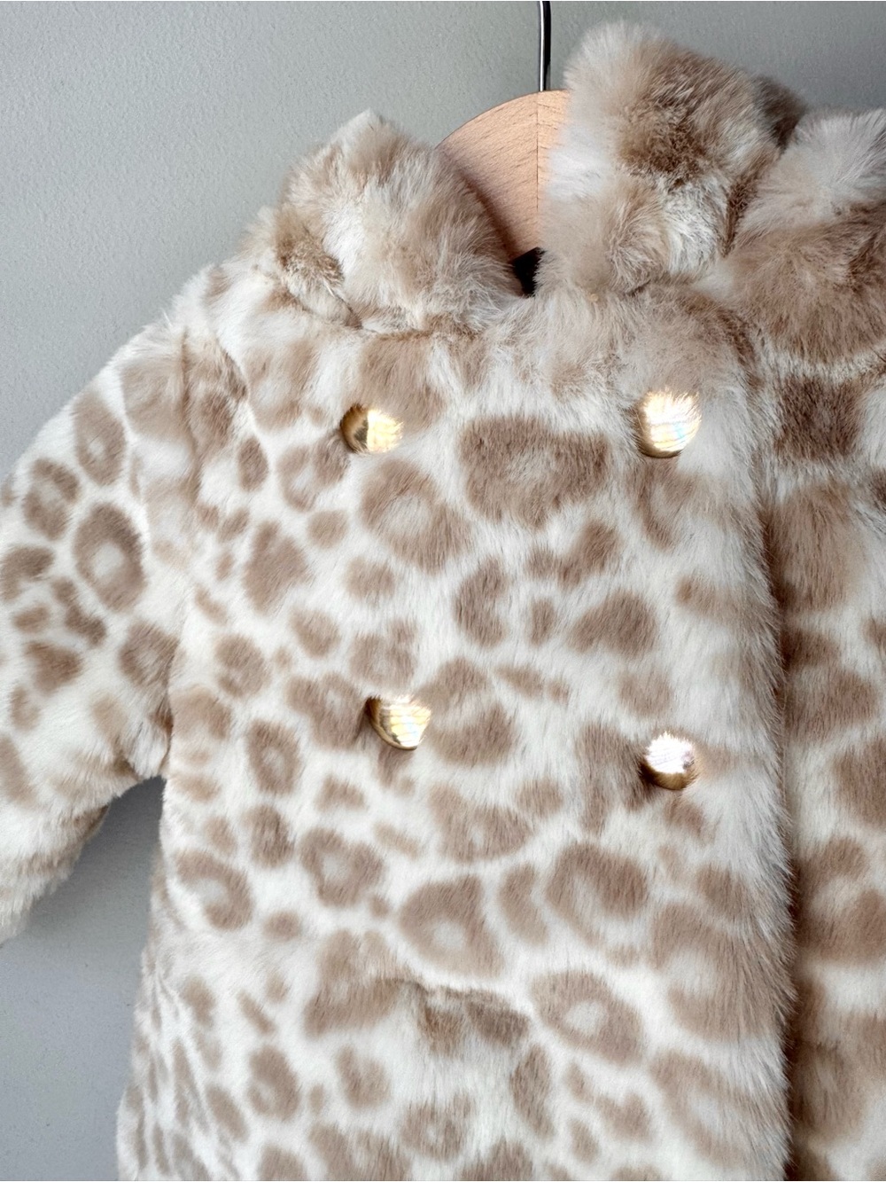 Catherine Malandrino Cheetah Print Hooded Peacoat - Picture 3 of 7